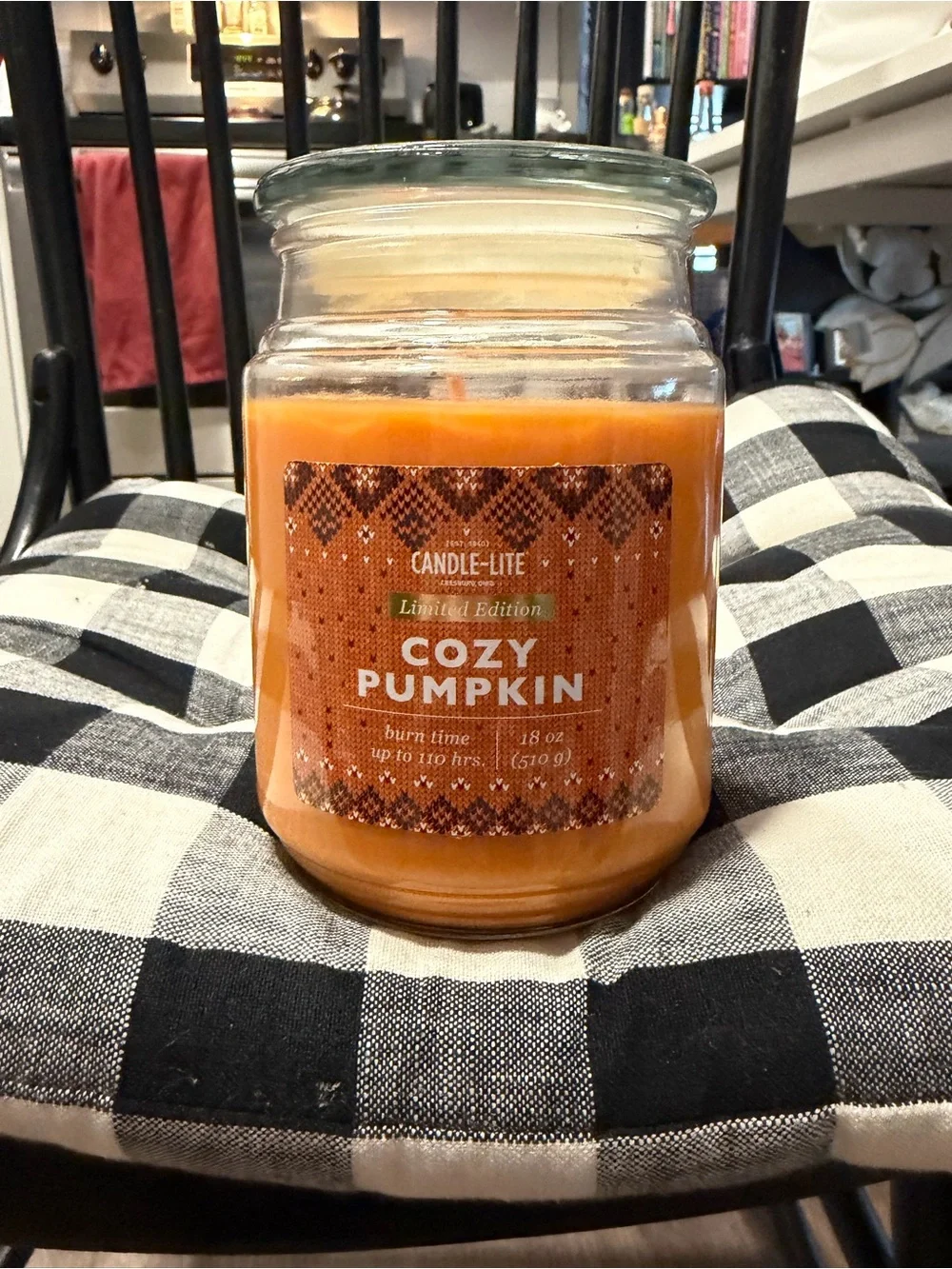 Cozy Pumpkin Orange Jar Candle